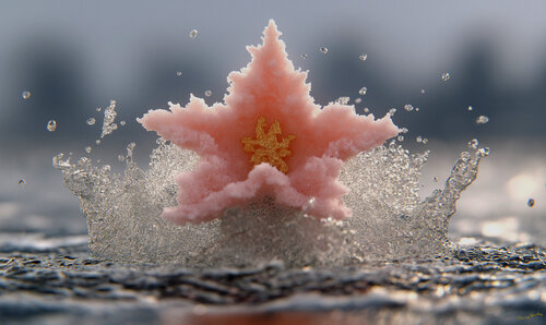 The sacred pink lotus bursts into bloom on the summer solstice in the backwaters of the Telaga Waja River on the island of Bali von Charley Brindley, Digital kaufen auf Singulart