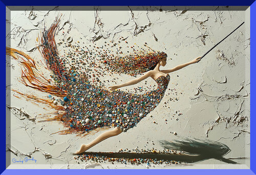 10,000 pebbles and stones does a fresco make von Charley Brindley, Digital kaufen auf Singulart