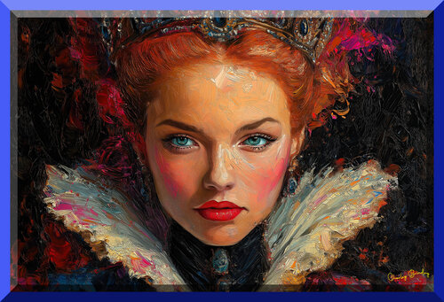 Elizabeth III, Pretender. Queen of the United Kingdom of Great Britain and Northern Ireland and of her other Realms and Territories; 14 Overseas Territories and 3 Crown Dependencies. She is Queen, Head of the Commonwealth and Defender of the Faith di Charley Brindley, Digitale in vendita su Singulart