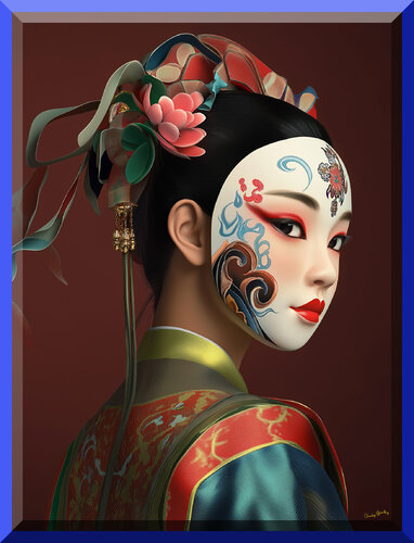 Cui Xingjuan, a neophyte lyric soprano, makes her debut on the Zhengyici Beijing Opera Theatre stage by Charley Brindley, Digital for Sale on Singulart