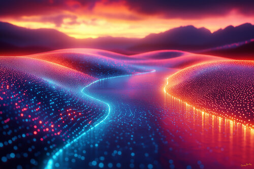 The River Seine divides Paris, bringing the Rive Gauche to life von Charley Brindley, Digital kaufen auf Singulart