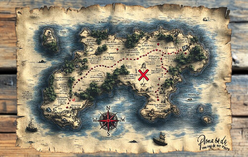 The writing in the lower right corner appears to be Portuguese. “Flor de la Mar. Uma carga de ouro” which would translate to “Flower of the Sea. A cargo of gold.” The “Flower of the Sea” was a massive Portuguese ship that (continued below) de Charley Brindley, Digital a la venta en Singulart