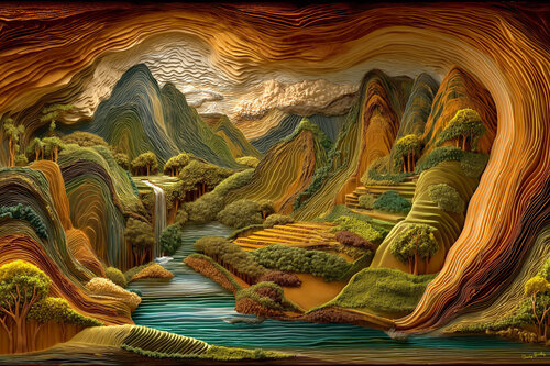 Filipino wood carving number 1 di Charley Brindley, Digitale in vendita su Singulart