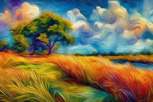 The west wind, invisible, but strongly felt by land, sea and sky von Charley Brindley, Digital kaufen auf Singulart