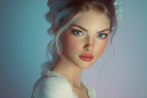 Cassiopeia Onirique on her 18th birthday di Charley Brindley, Digitale in vendita su Singulart