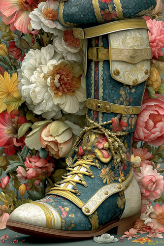 New lady’s boot style, circa 1890 van Charley Brindley, Digitaal te koop op Singulart