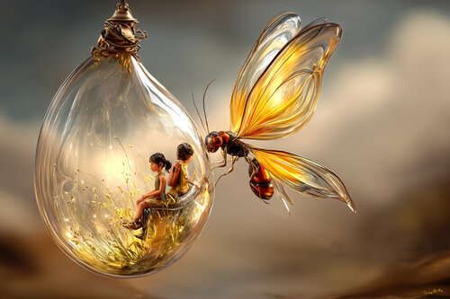 "Do not worry, my pets. You will soon be free.  Ha, ha, ha, ha" by Charley Brindley, Digital for Sale on Singulart