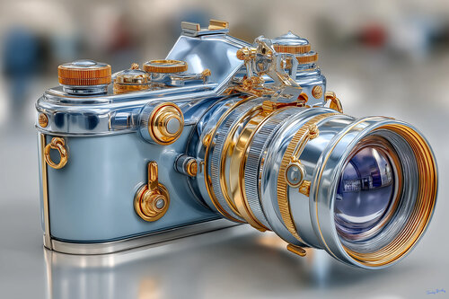 Self-portrait, 1962 Époque 35mm SRL camera Charley Brindley