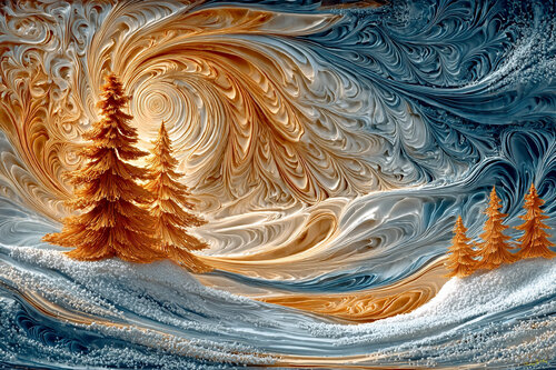 Spring blizzard, Rocky Mountains, Colorado van Charley Brindley, Digitaal te koop op Singulart