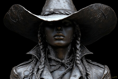 Cheyenne Dalton, private detective and bull rider par Charley Brindley, Digital en vente sur Singulart