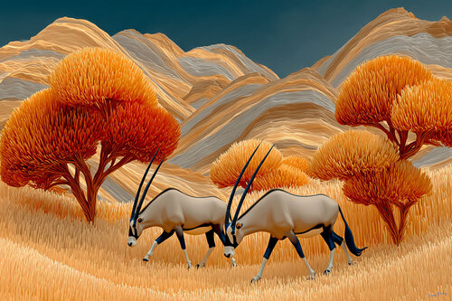 Serengeti Autumn van Charley Brindley, Digitaal te koop op Singulart