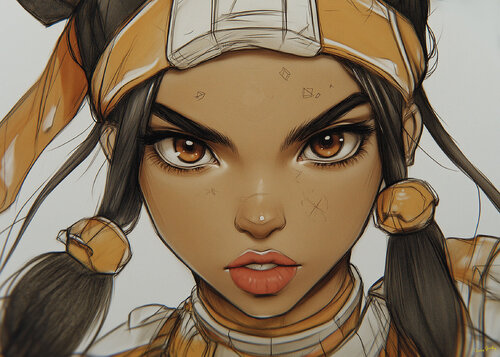 Selene Skye Veil, the new girl at Samson Uballus Central High School di Charley Brindley, Digitale in vendita su Singulart