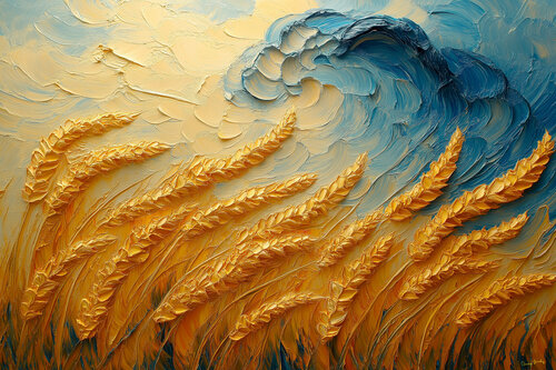 Waves of Wheat de Charley Brindley, Digital a la venta en Singulart