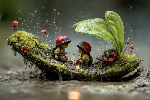 “Joey, have you ever runned away before?” de Charley Brindley, Digital a la venta en Singulart