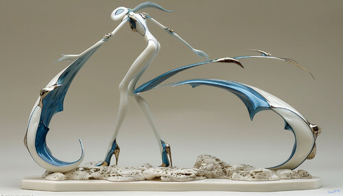 Modern dance, Cunningham technique van Charley Brindley, Digitaal te koop op Singulart