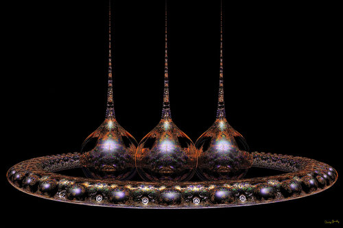 Fractal image generated from algorithm 12 van Charley Brindley, Digitaal te koop op Singulart