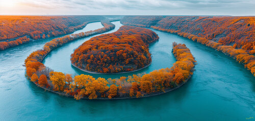 Salient Island. For millennia the Nemoriel Forest has worked to isolate and absorb Salient Island. de Charley Brindley, Digital a la venta en Singulart