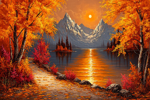 Alpine Lake di Charley Brindley, Digitale in vendita su Singulart