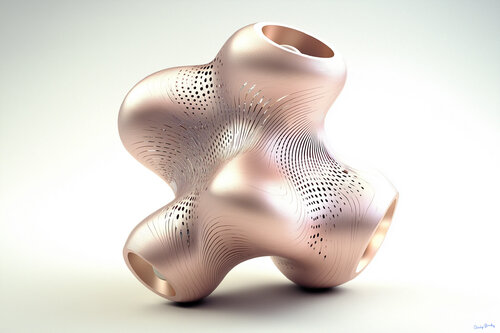 3 D printed 100-year heart with AI actuated pumps and valves powered by an internal bioelectric generator by Charley Brindley, Digital for Sale on Singulart