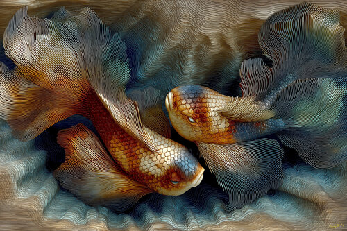 Pisces Gemini de Charley Brindley, Digital a la venta en Singulart