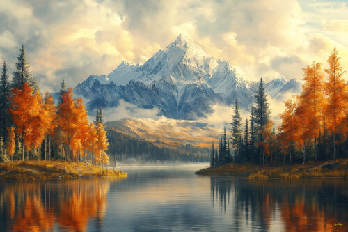 Mont Blanc Massif in the Alps, straddling parts of France, Italy, and Switzerland von Charley Brindley, Digital kaufen auf Singulart