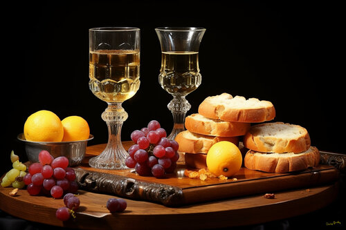 The Virtuous Circle: Before the wine, there was the grape, before the grape there was the vine, before the vine there was the seed, before the seed there was the grape… di Charley Brindley, Digitale in vendita su Singulart