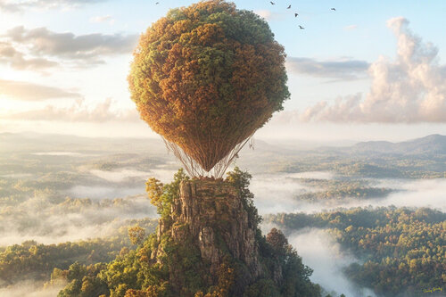 What a fine place for a nest by Charley Brindley, Digital for Sale on Singulart