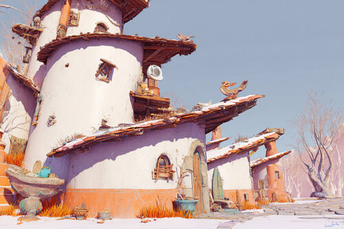 Don Quixote’s house in La Mancha van Charley Brindley, Digitaal te koop op Singulart