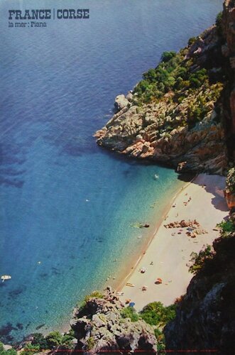 Corse - La mer : Piana (ph. Desjobert) by COLLECTIF - DRAEGER TOURISME, Print for Sale on Singulart