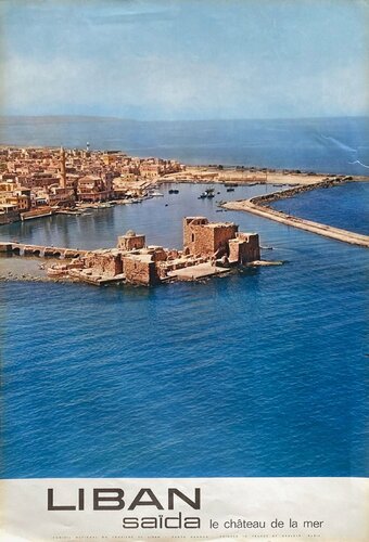 Liban - Saïda - Le Château de la Mer (ph. Manoug) van COLLECTIF - DRAEGER TOURISME, Afdruk te koop op Singulart
