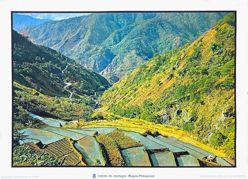 Documents géographiques - 8 rizières de montagne (Baguio-Philippines) by COLLECTIF - DRAEGER TOURISME, Print for Sale on Singulart