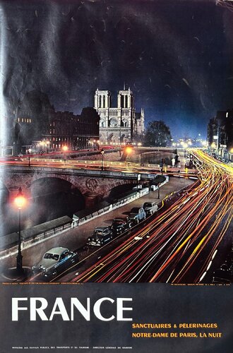 France - Paris Notre Dame la nuit (Ph Matchatschek) par COLLECTIF - DRAEGER TOURISME, Édition en vente sur Singulart