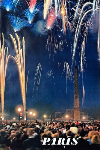 France - Paris feu d'artifice (Ph Matchatschek) by COLLECTIF - DRAEGER TOURISME, Print for Sale on Singulart