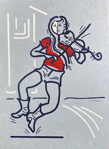 Country Fiddle Dance von Julie Pace Hoff, Malerei kaufen auf Singulart