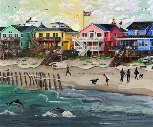 Southern Summer di Julie Pace Hoff, Pittura in vendita su Singulart