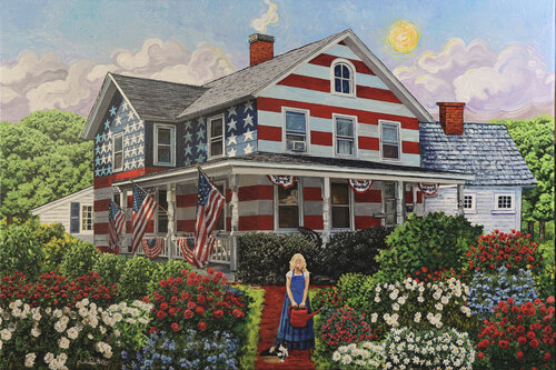 Home Is Where The Flag Is by Julie Pace Hoff, 油畫 for Sale on Singulart