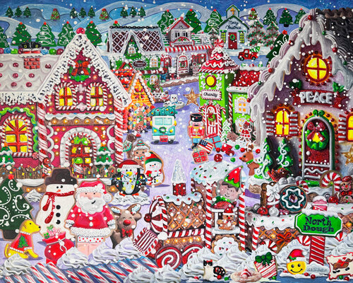Christmas Sugary Cookies di Julie Pace Hoff, Pittura in vendita su Singulart