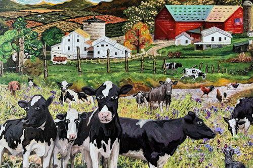 Broken Fence di Julie Pace Hoff, Pittura in vendita su Singulart
