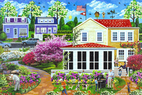 A Springtime Family  Backyard Leisure Julie Pace Hoff