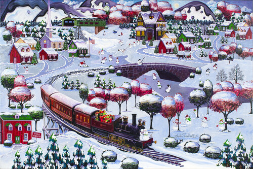 Snowman Village Julie Pace Hoff