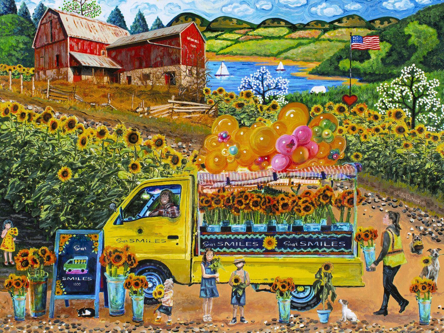 Sunflowers - Sun Smiles Julie Pace Hoff