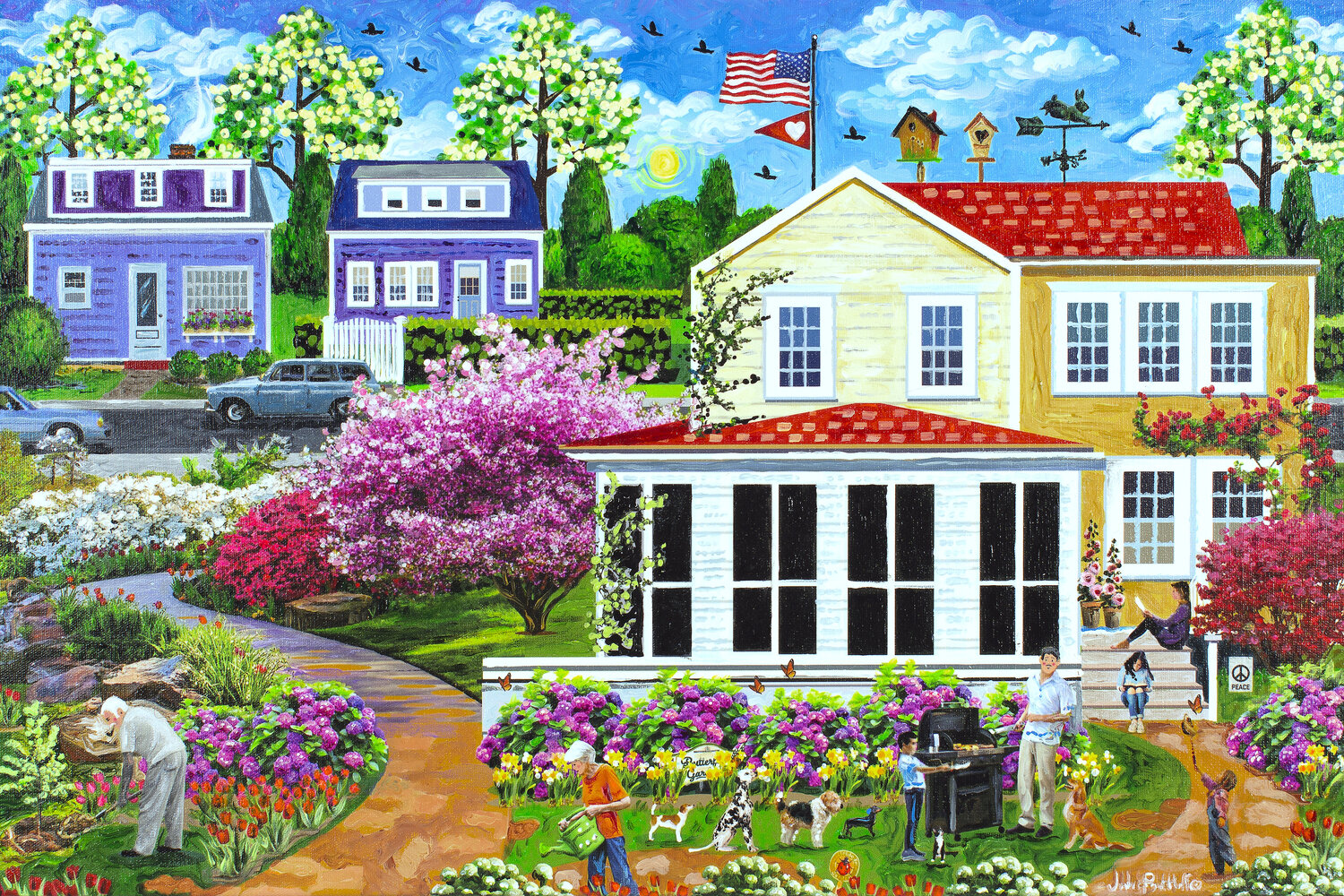A Springtime Family  Backyard Leisure Julie Pace Hoff