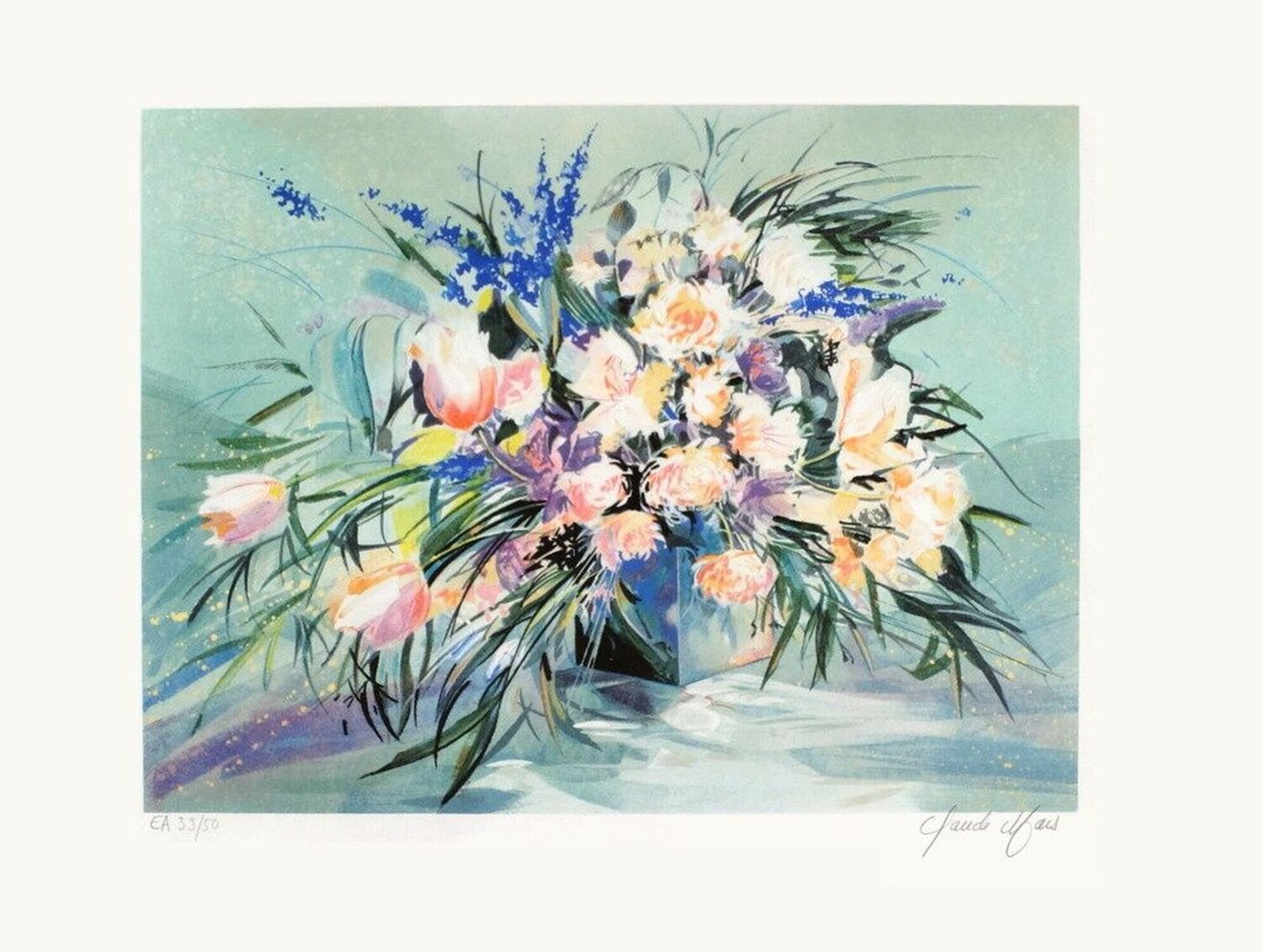 Bouquet III Claude Mars Stampa in vendita