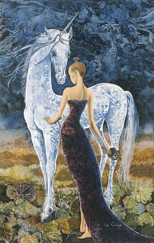 La Dame à la Licorne II di Pierre Le Colas, Stampa in vendita su Singulart