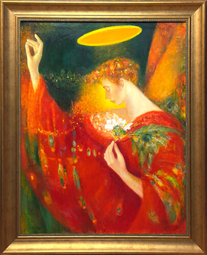 Red Angel van Besik Arbolishvili, Schilderij te koop op Singulart