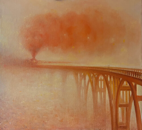 On the Bridge van Besik Arbolishvili, Schilderij te koop op Singulart