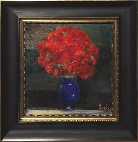 "Red Flowers" par Besik Arbolishvili, Peinture en vente sur Singulart