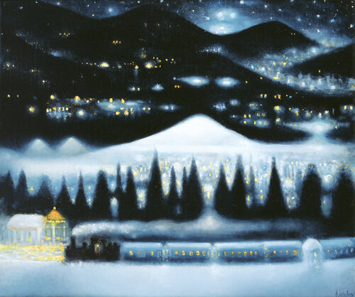 Christmas Eve by Besik Arbolishvili, Painting for Sale on Singulart