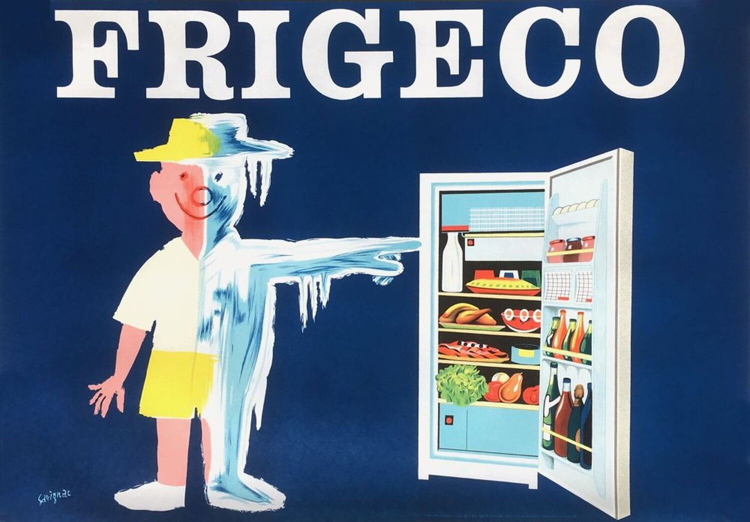 Frigeco Raymond Savignac Stampa in vendita