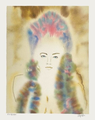 Portrait de jeune femme by Cécile Chapellier, Print for Sale on Singulart